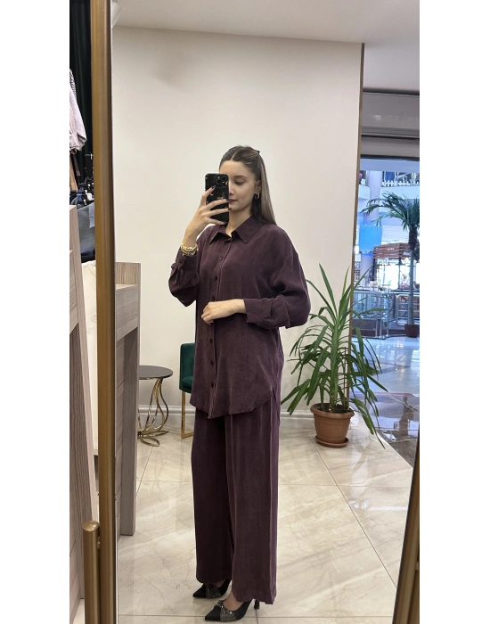 Ayd ipek Qupra takım mürdüm