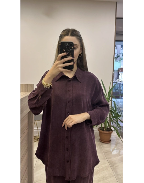 Ayd ipek Qupra takım mürdüm