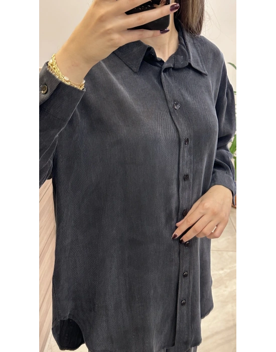 Ayd ipek Qupra takım siyah