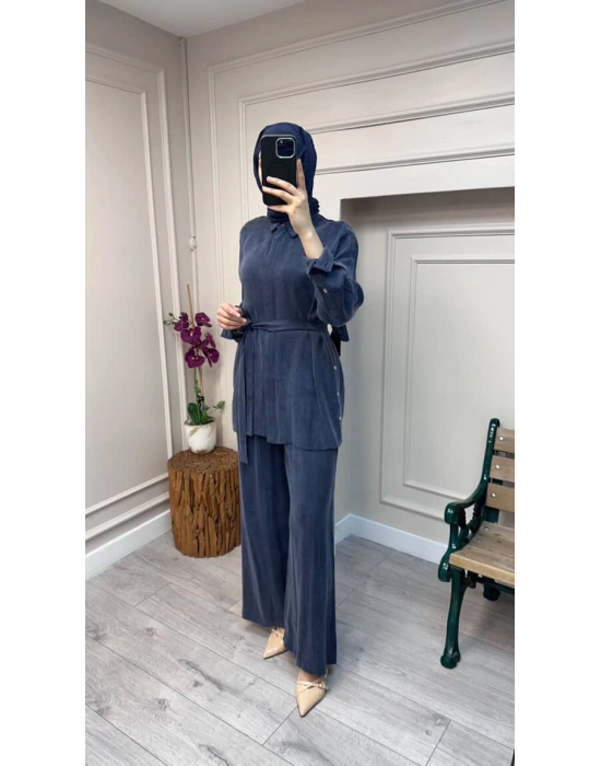 Ayd İpek Takım Lacivert