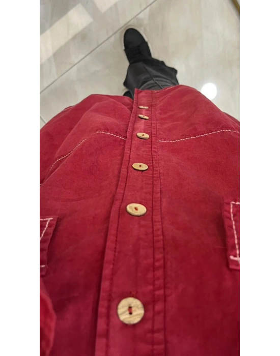 Ayd Tencel Gömlek Bordo