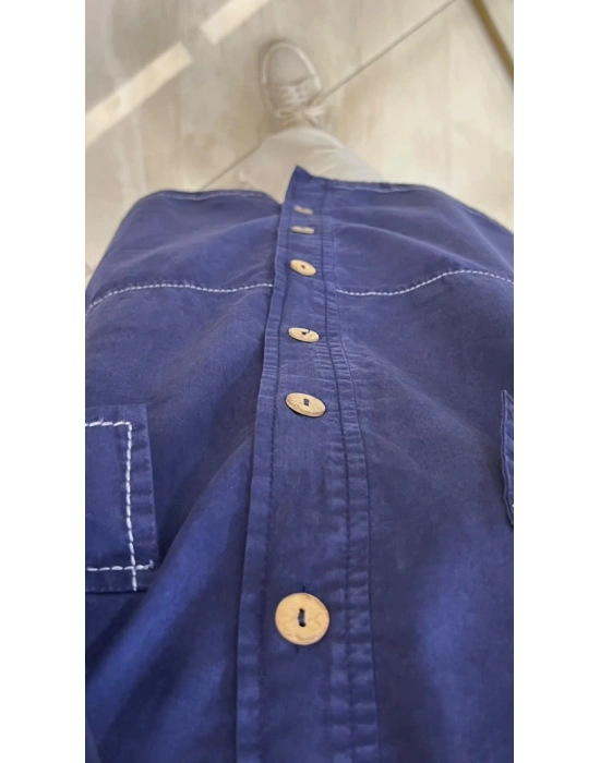 Ayd Tencel Gömlek Lacivert