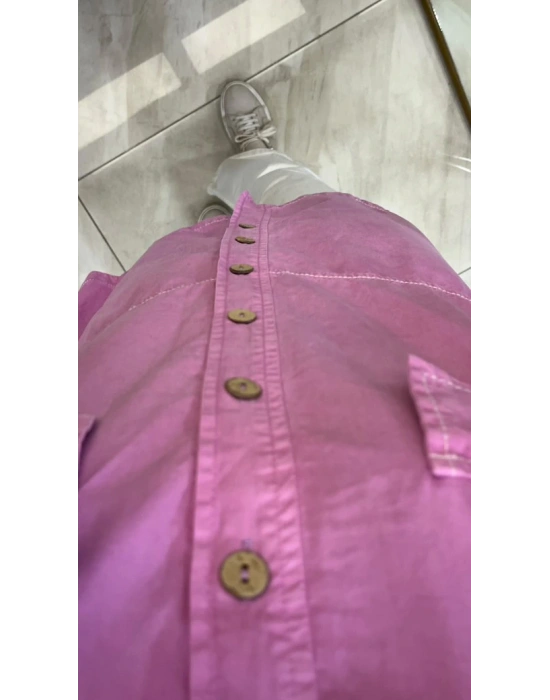 Ayd Tencel Gömlek Pembe