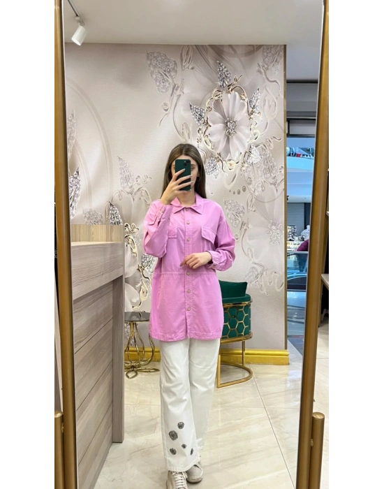 Ayd Tencel Gömlek Pembe