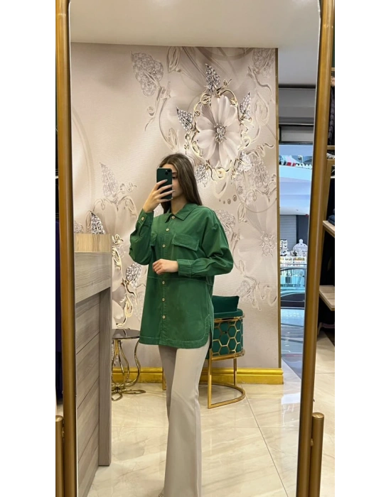 Ayd Tencel Gömlek Yeşil