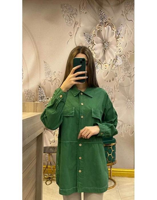 Ayd Tencel Gömlek Yeşil