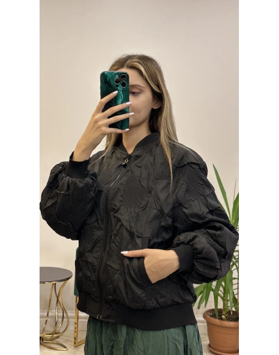 Ceremony 6852 Santana Bomber Ceket Siyah