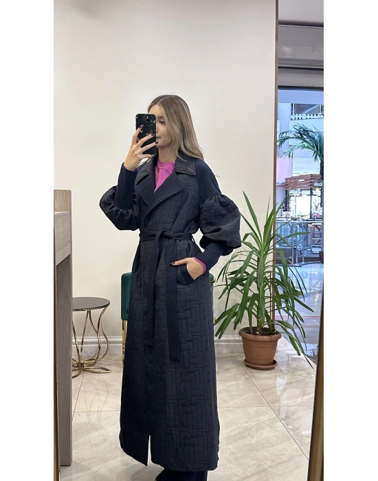 Ceremony 6886 Ribana detaylı Kap Lacivert