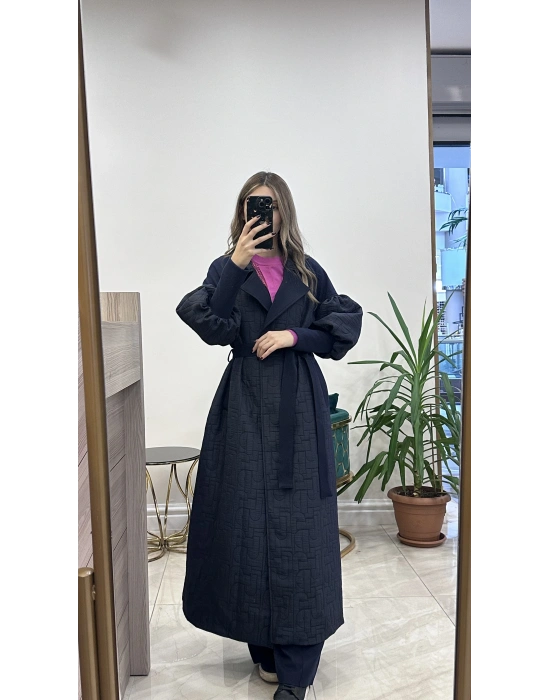 Ceremony 6886 Ribana detaylı Kap Lacivert