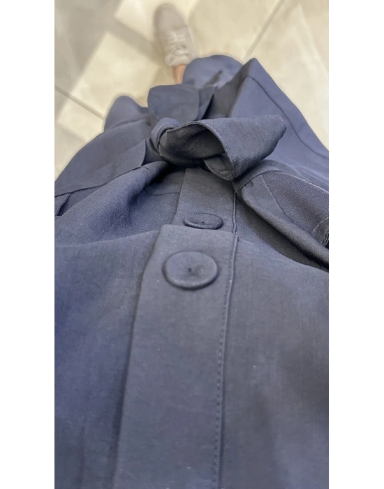 Ceremony 6930 ceketi kafes detaylı takım lacivert