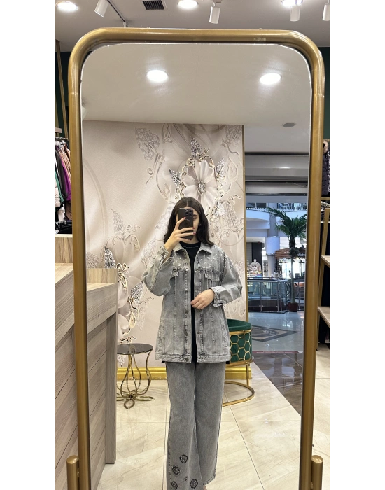 Ghisa 4YGSCKT3842 Gri Kot Ceket