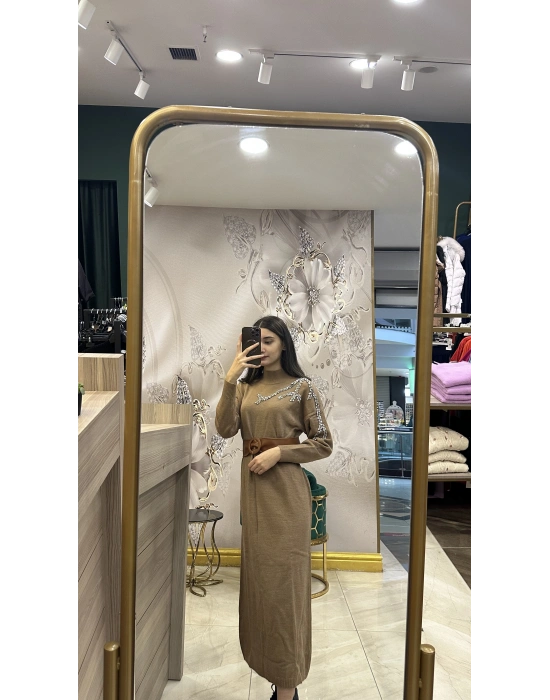 Ghisa 5GSELB4429 Elbise Kahverengi