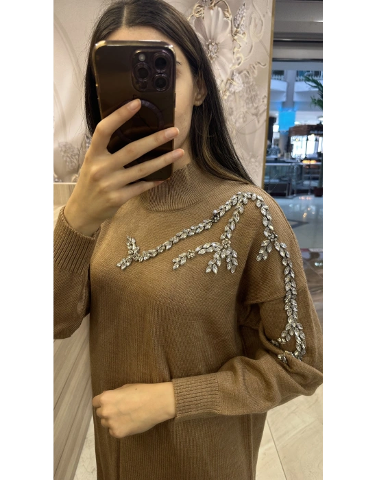 Ghisa 5GSELB4429 Elbise Kahverengi