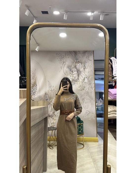 Ghisa 5GSELB4429 Elbise Kahverengi