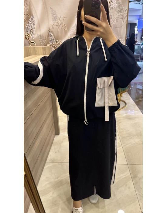 Ghisa 5KGSTKM3895 Lacivert Etekli Takım