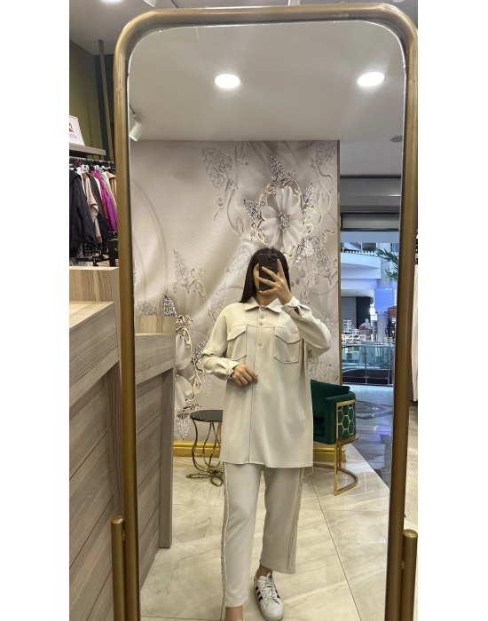 Ghisa 5KGSTKM4652 Taş Püsküllü İkili Takım