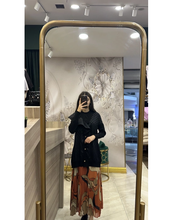 Ghisa 5KÖRHRK3603 Hırka Siyah