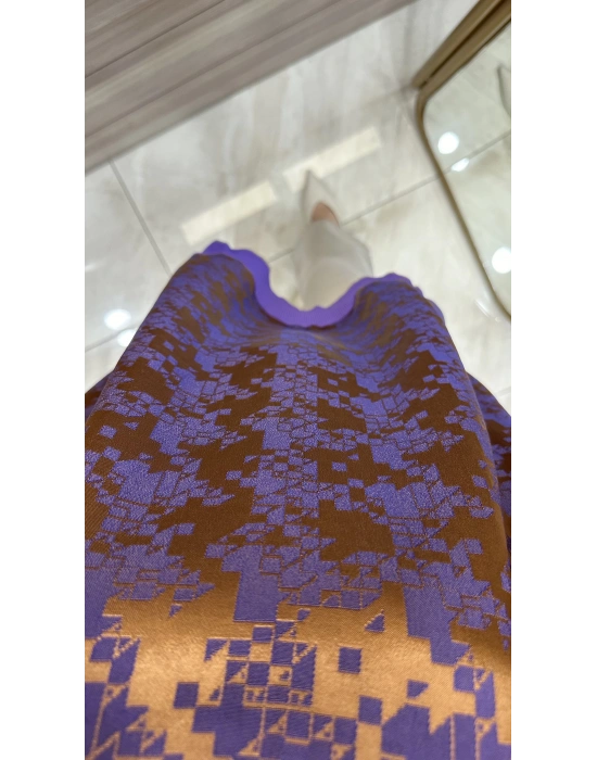 Ghisa 5KÖRTNK4781 Mor Kare Desenli Tunik