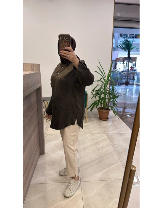 Hilay Qupra gömlek Kahverengi