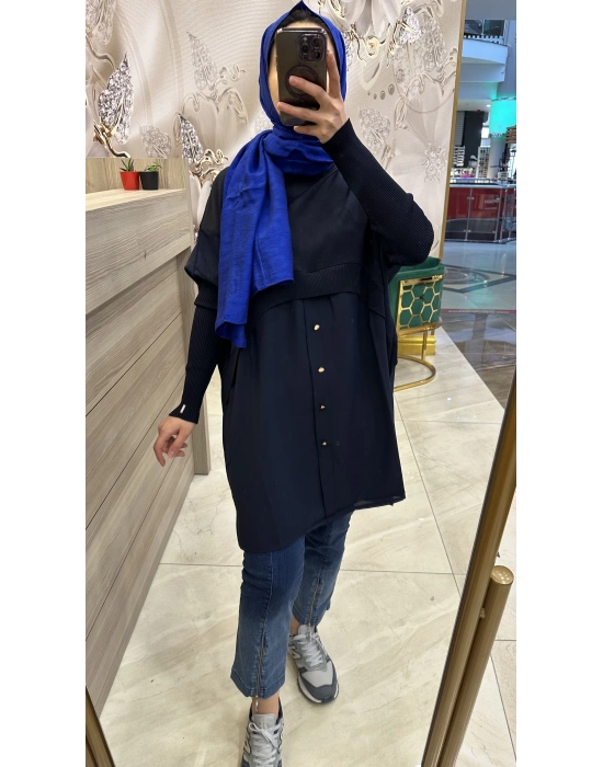 İnvee 6883 Tunik Lacivert