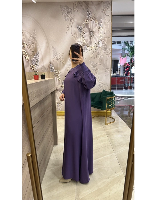 İnvee 6935 Elbise Mor