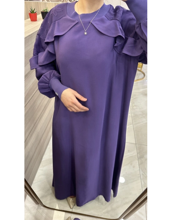 İnvee 6935 Elbise Mor