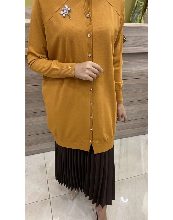 İnvee Yusufçuk Hardal Hırka