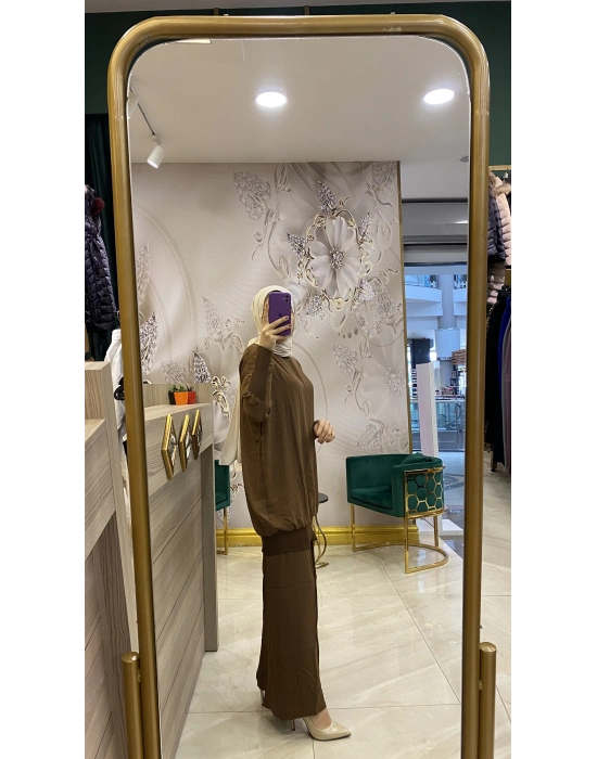 İnvee Caz Tunik 6419 Kahve