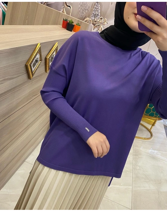 İnvee Evaze Tunik Mor 5879