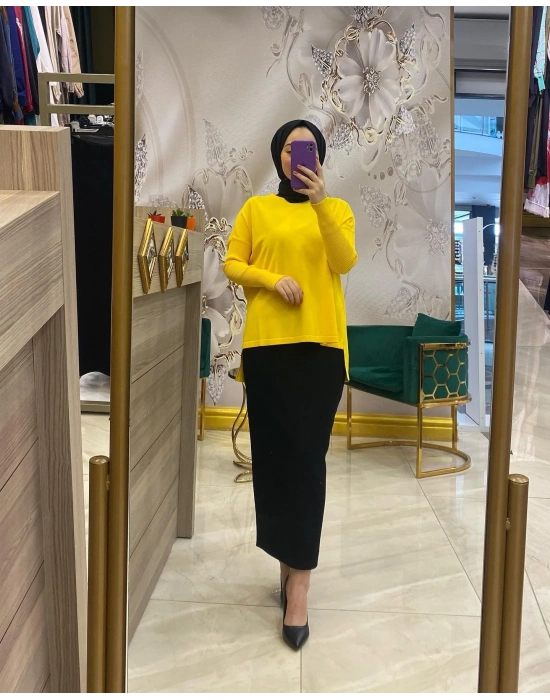 İnvee Evaze Tunik Sarı 5879