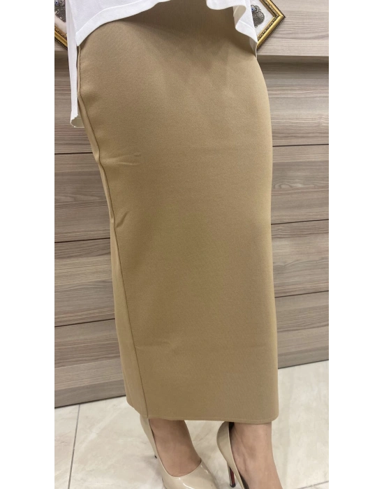 İnvee Merserize Camel Etek