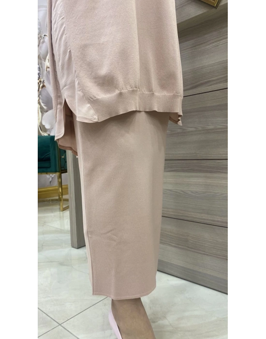 İnvee Merserize Etek somon