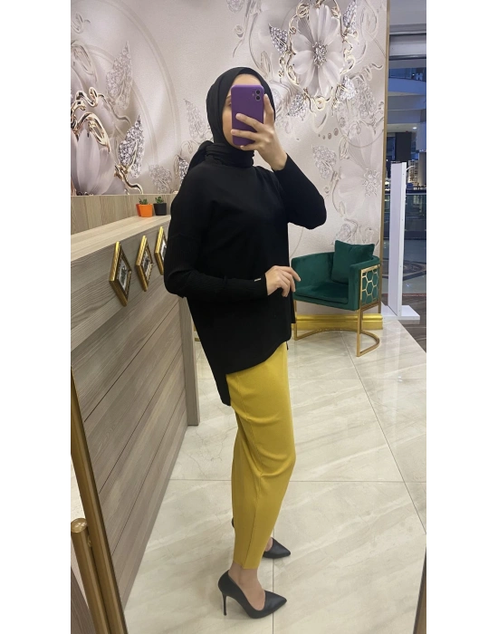 İnvee Merserize Etek Safran