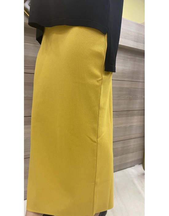 İnvee Merserize Etek Safran