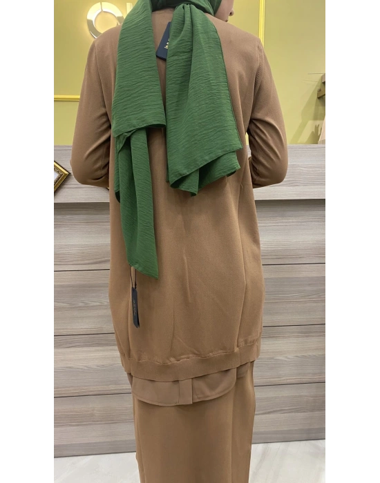 İnvee Merserize Etek Toprak