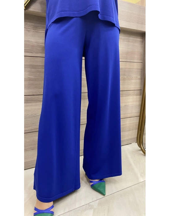 İnvee Merserize Geniş Pantolon Saks