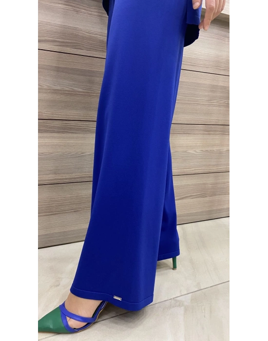 İnvee Merserize Geniş Pantolon Saks