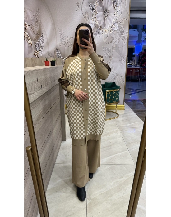 İnvee Merserize Hırka Bej