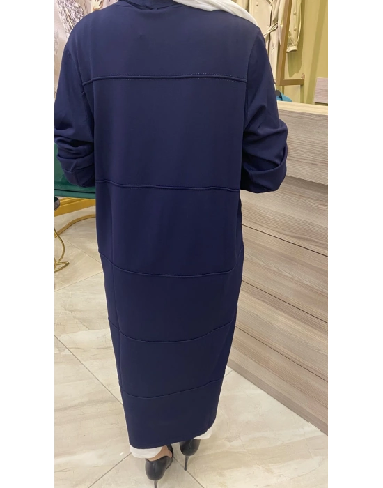 İnvee Merserize Hırka Lacivert