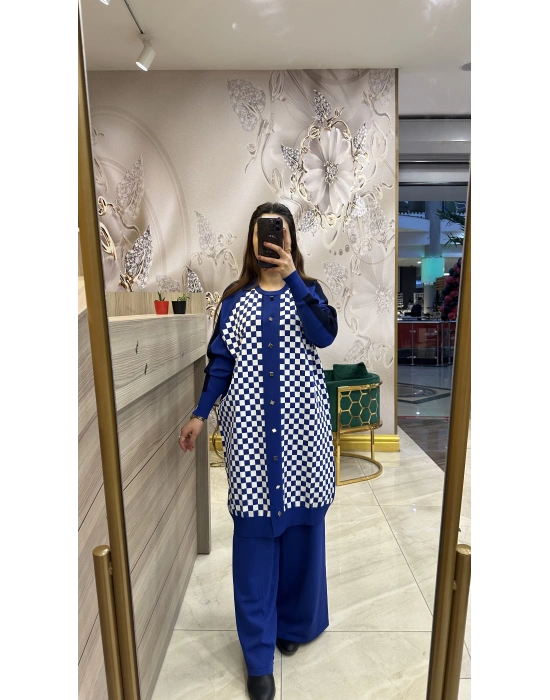 İnvee Merserize Hırka Saks