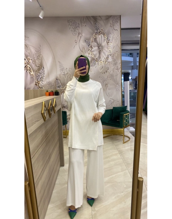 İnvee Merserize Pantolon Ekru