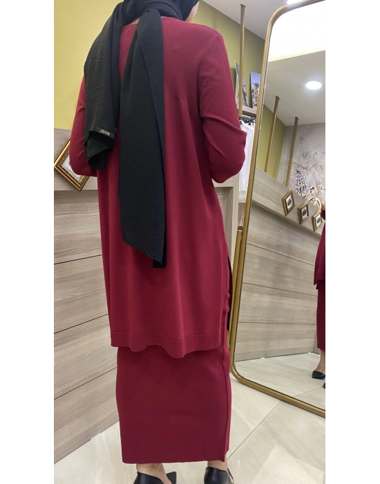 İnvee Merserize Tunik Bordo