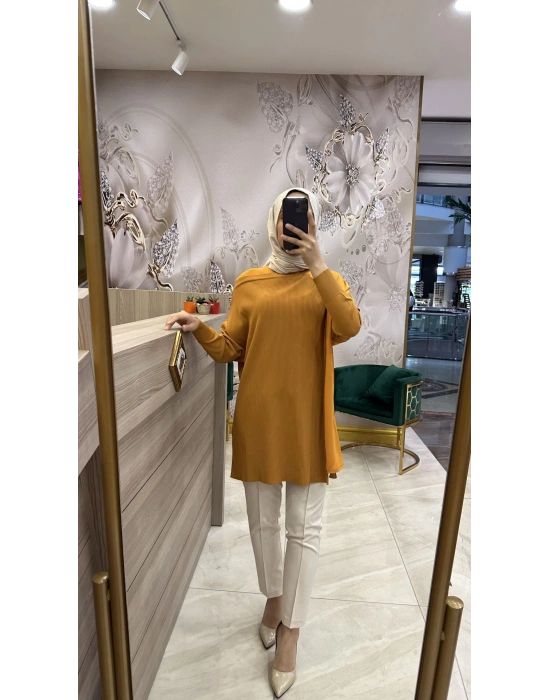 İnvee Omzu Şifon Tunik