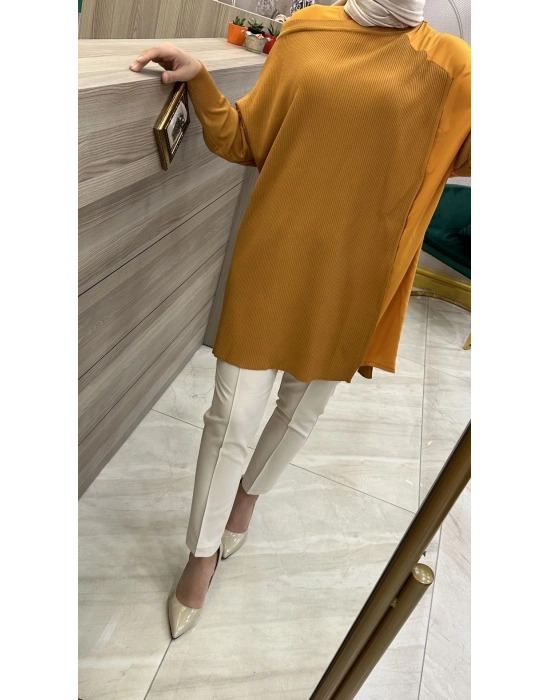 İnvee Omzu Şifon Tunik