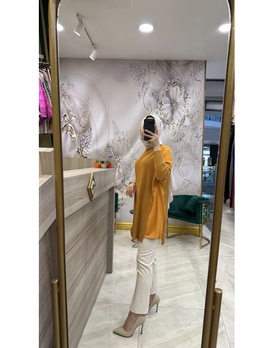 İnvee Omzu Şifon Tunik