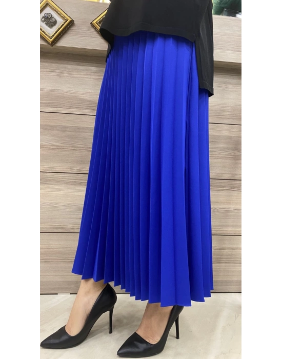 İnvee Pliseli Etek Saks