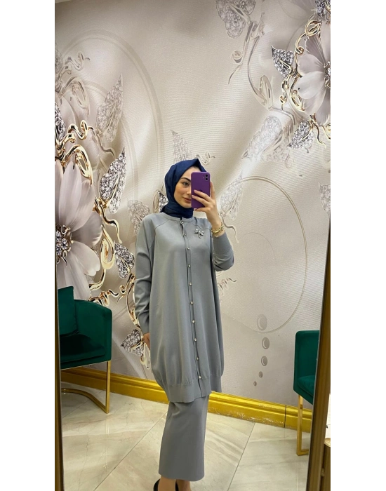 İnvee Yusufçuk Hırka Gri 6283