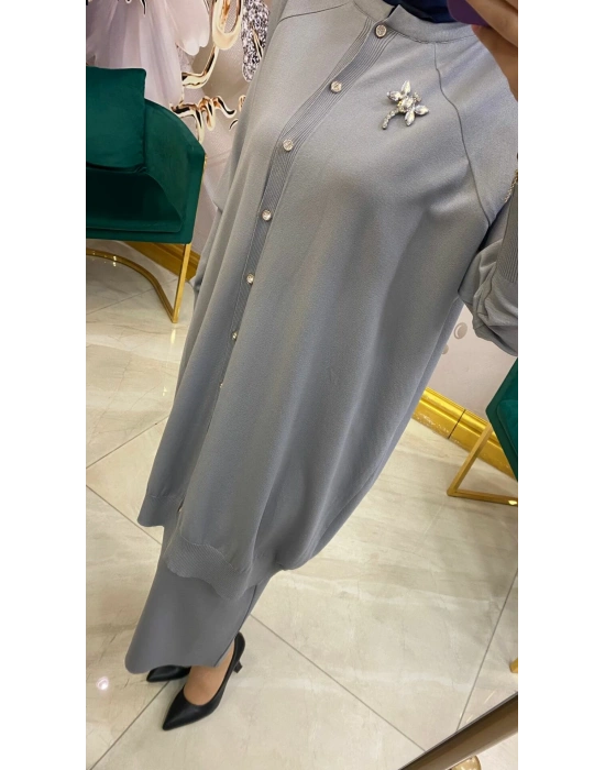 İnvee Yusufçuk Hırka Gri 6283