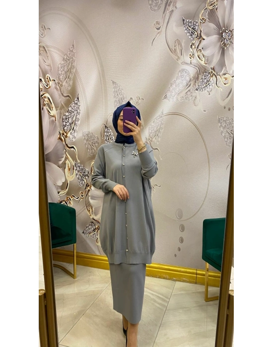 İnvee Yusufçuk Hırka Gri 6283