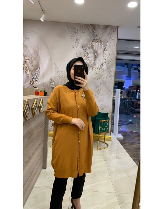 İnvee Yusufçuk Hırka Hardal 6283